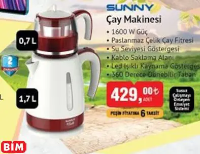 SUNNY ÇAY MAKİNESİ